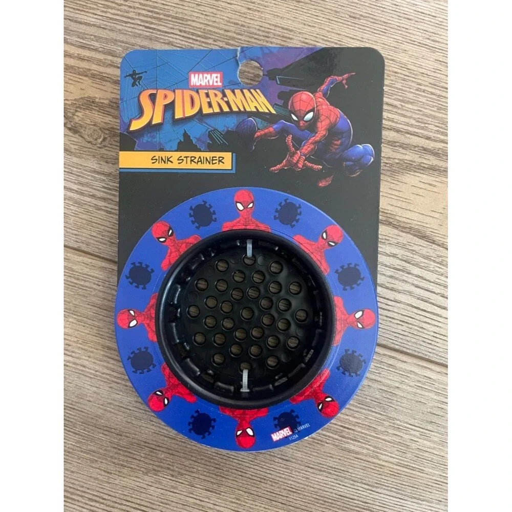 Blue & Black Spider-Man Sink Strainer